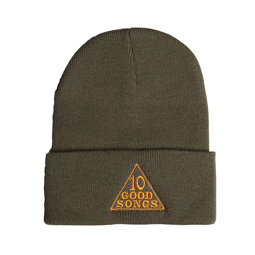 BE THE WHEEL // 10 Good Songs Embroidered Olive Beanie