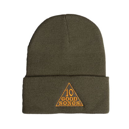 BE THE WHEEL // 10 Good Songs Embroidered Olive Beanie