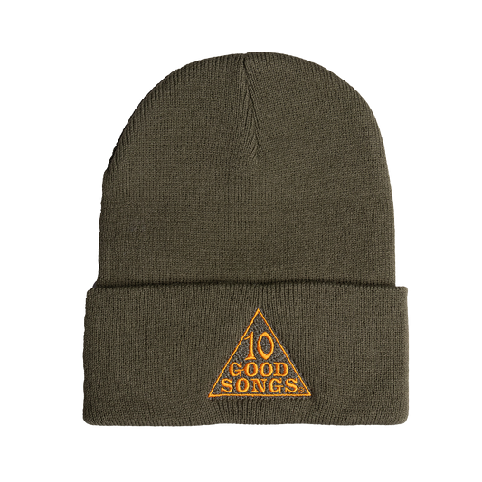 BE THE WHEEL // 10 Good Songs Embroidered Olive Beanie