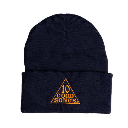 BE THE WHEEL // 10 Good Songs Embroidered Navy Beanie